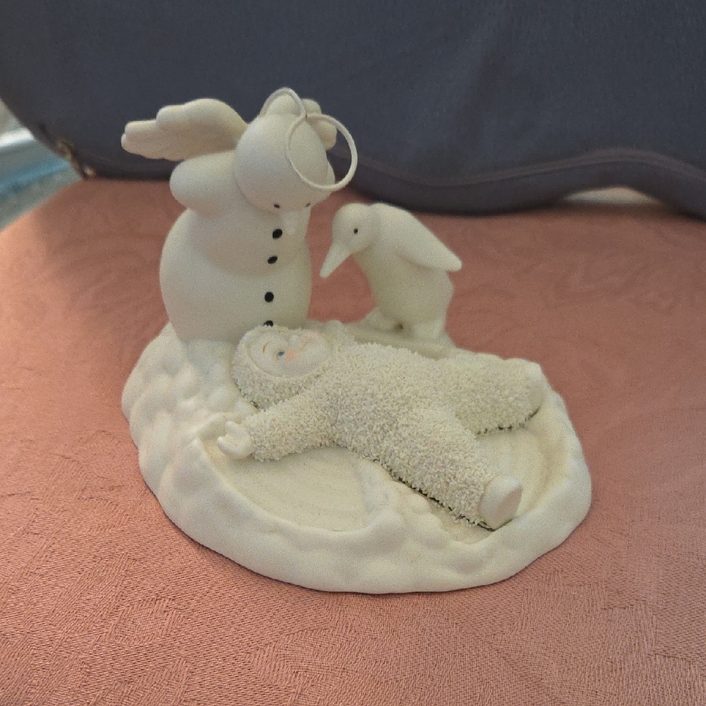 Department 56 Snowman and Penguin Figurine - Snowangels